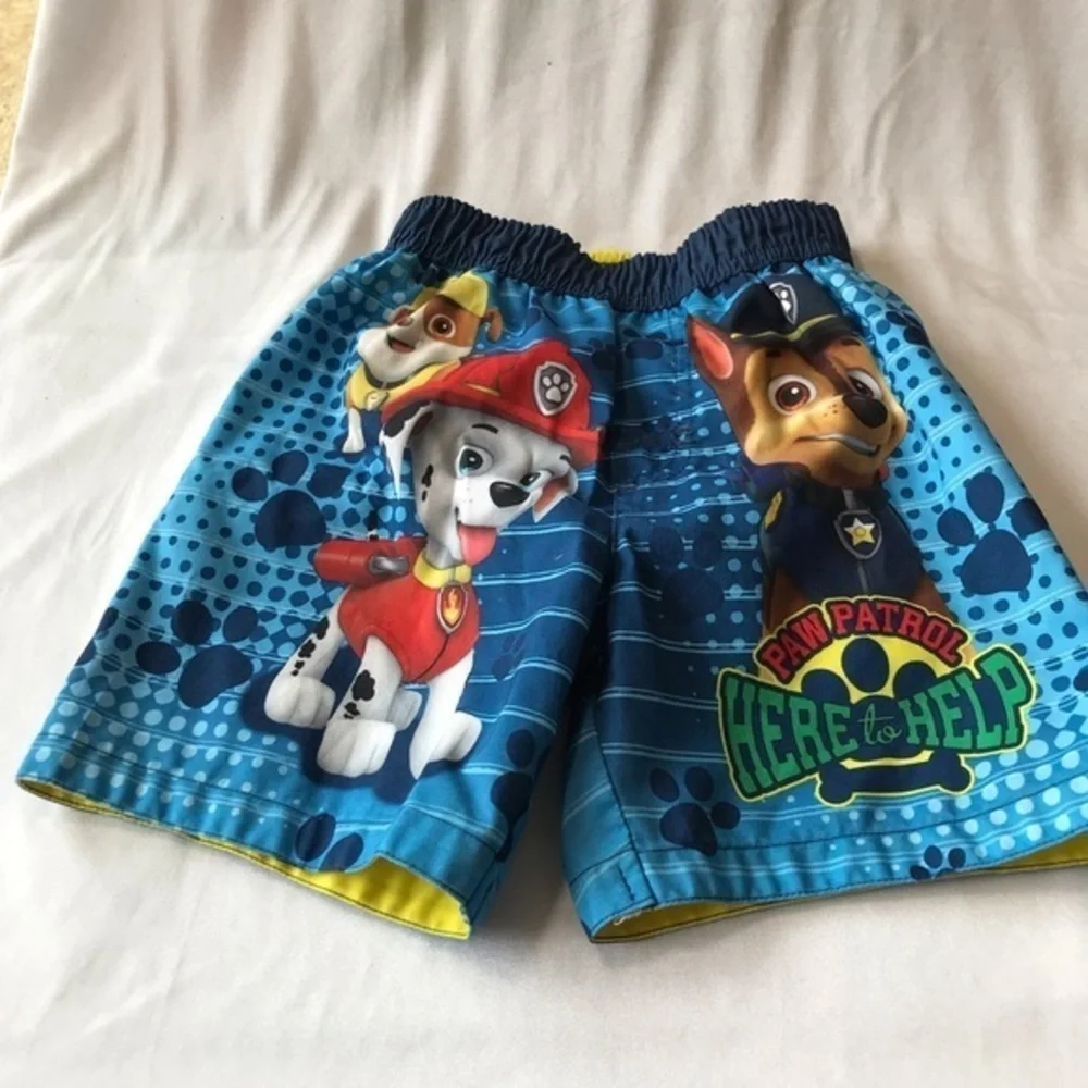Nickelodeon Paw Patrol Toddler Boys Swim Trunks-Size 2T